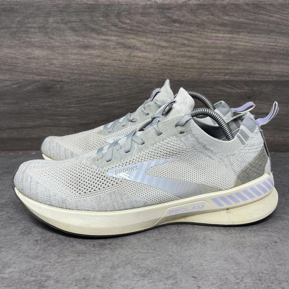 Brooks Bedlam 3 Running Shoes Womens Size 9 Grey Lavender Sneakers